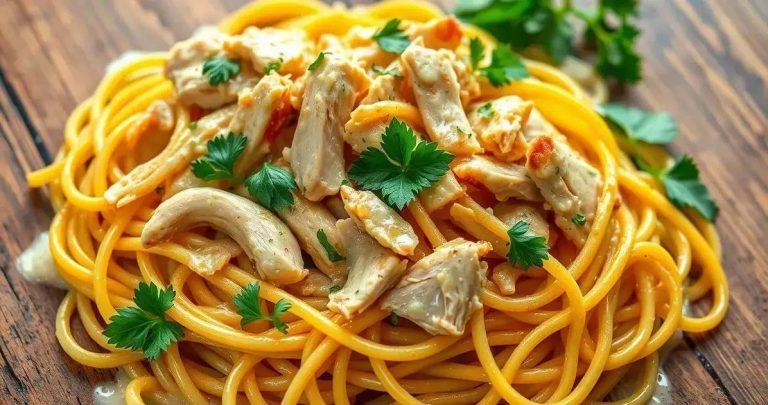 como fazer macarrão de frango