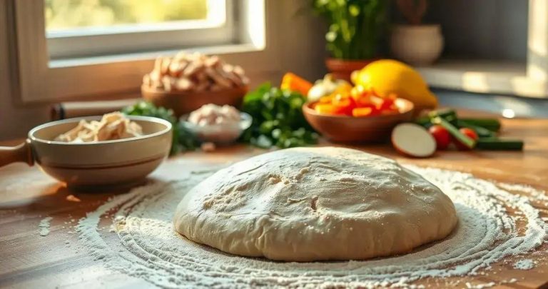 como fazer massa de torta salgada de frango