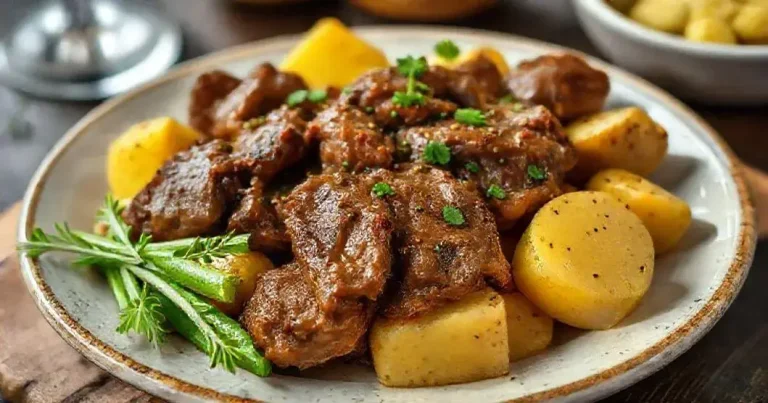 carne de panela com batata