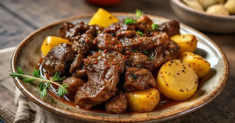 carne de panela com batata