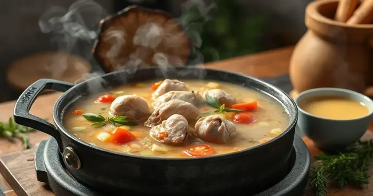 como fazer brodo de frango