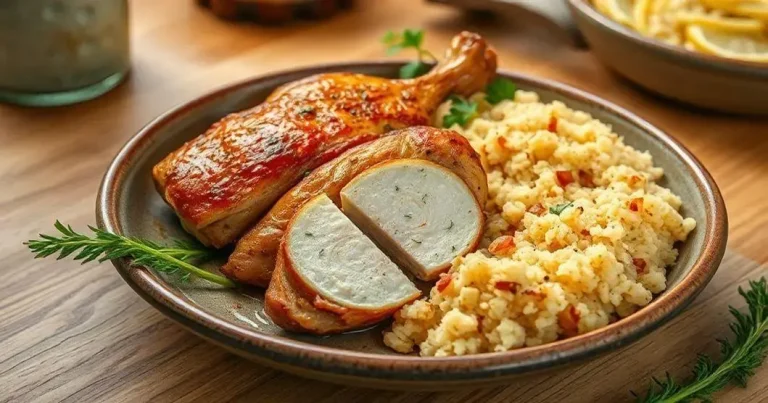 como fazer frango assado com farofa