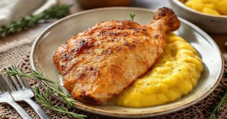 como fazer frango caipira com polenta