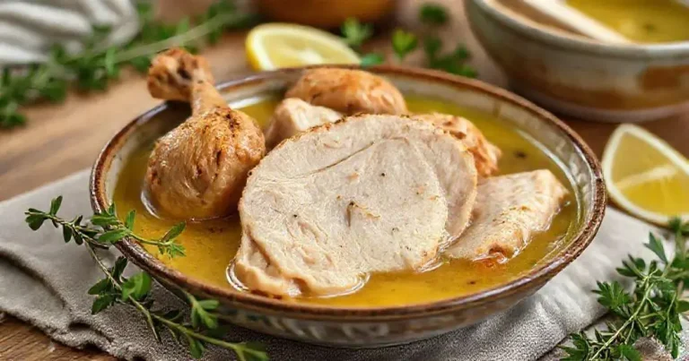 como fazer frango com caldo