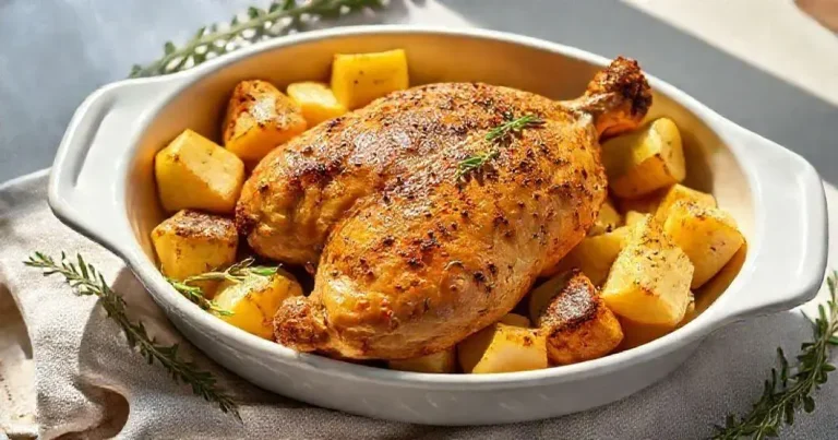 como fazer frango no forno com batata