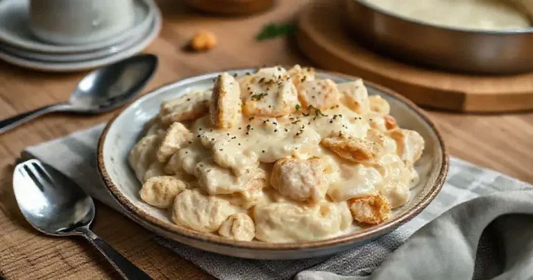 como fazer macarrão com creme de leite e frango