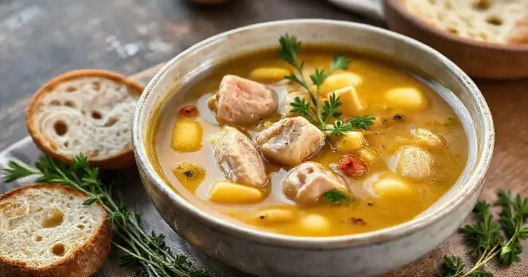 como fazer sopa simples de frango