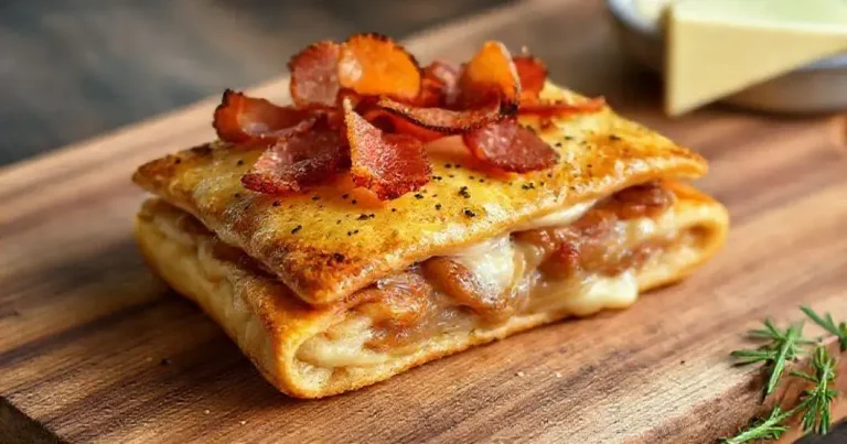 fraldinha com bacon e queijo