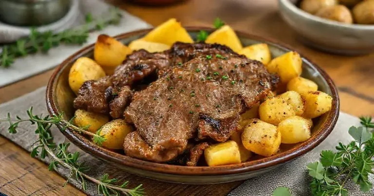 fraldinha com batatas douradas