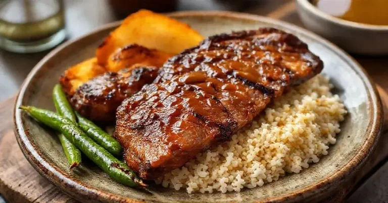 fraldinha com molho barbecue e mel