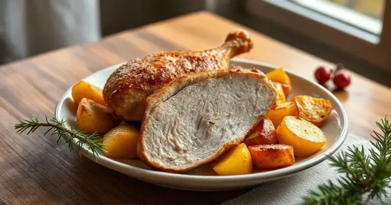 frango assado com batatas