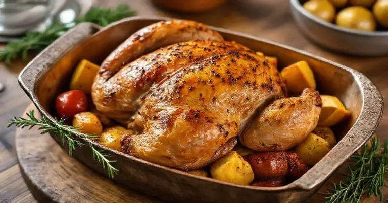 Receita De Um Frango Assado No Forno