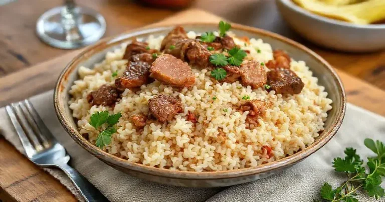 risoto de carne