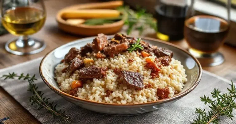 risoto de carne