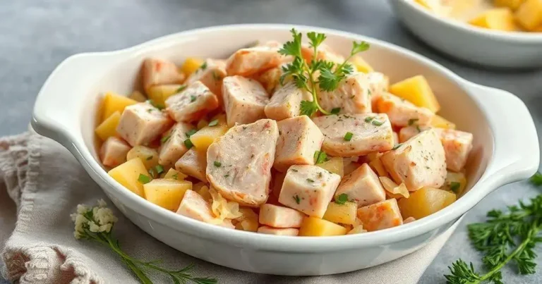 Salpicão de Atum: Rápido, Econômico e Saboroso salpicão de frango com requeijão