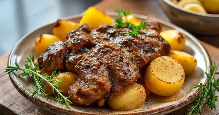 carne de panela com batata