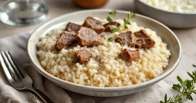 risoto de carne