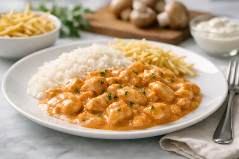 Estrogonofe de frango simples e cremoso